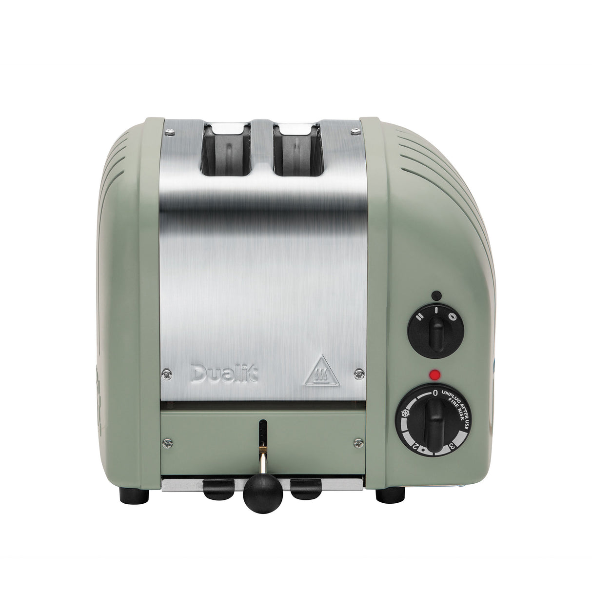 Dualit Toaster NewGen in Salbeigrün, 2 Scheiben, hochwertiger Toaster mit modernem Design und langlebiger Qualität.