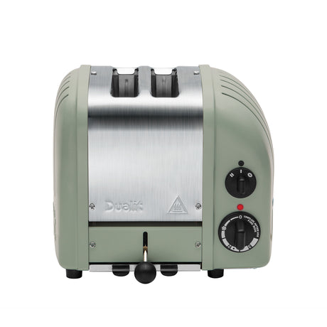 Dualit Toaster NewGen in Salbeigrün, 2 Scheiben, hochwertiger Toaster mit modernem Design und langlebiger Qualität.