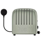 DUALIT Newgen Toaster in Salbei, 2 Scheiben, modernes Design, sichtbare Toastschlitze und Bedienelemente
