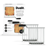 DUALIT Sandwichmaker LITE aus Edelstahl mit antihaftbeschichteten Platten für schnelle Sandwichzubereitung.