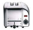 Polished DUALIT Vario toaster with two slots for bread, featuring a sleek design and modern controls.
