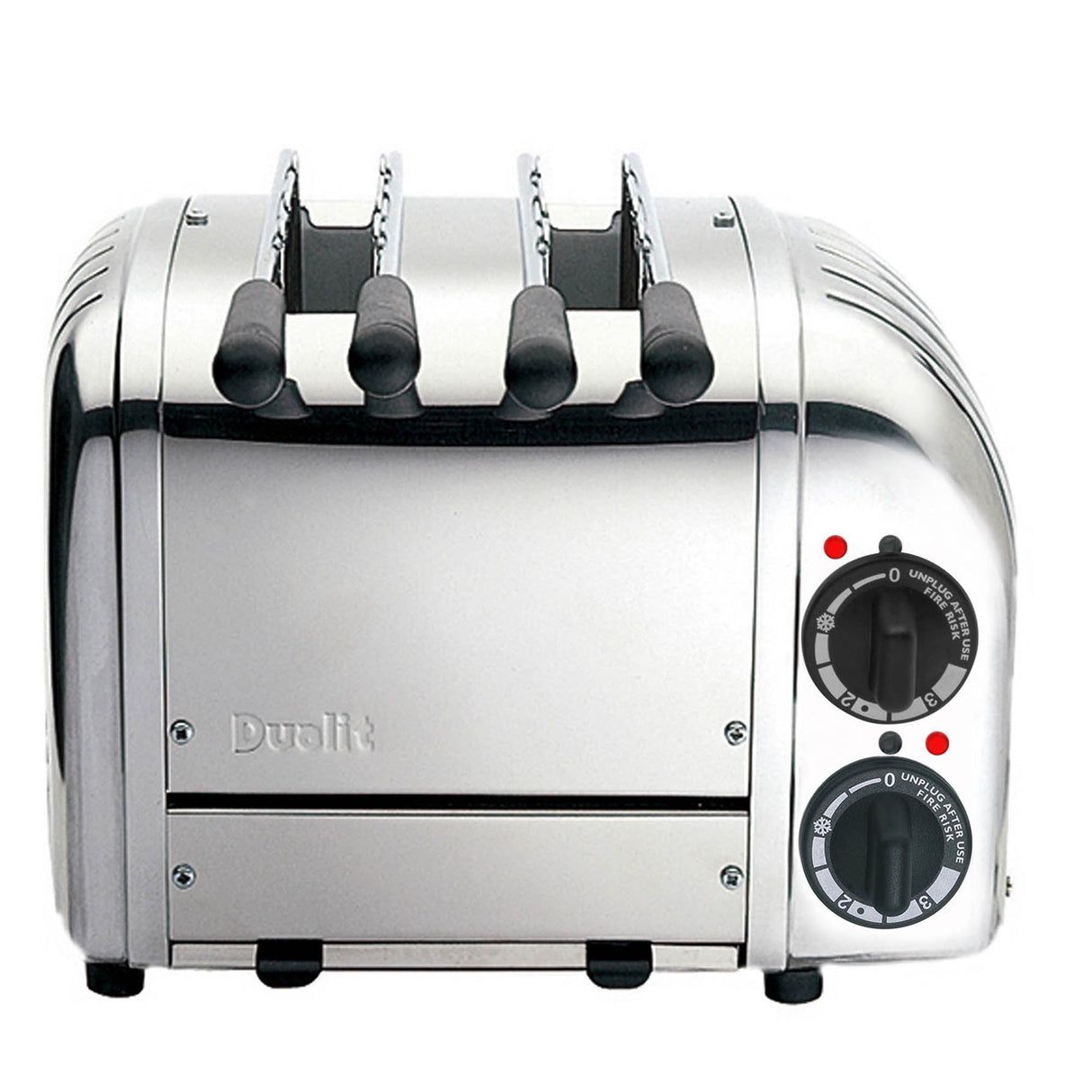 DUALIT Classic Edelstahl-Toaster mit 2 Scheiben, modernes Design und vielseitige Toastfunktion.
