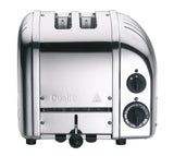 Polierter DUALIT Toaster NEWGEN mit Edelstahl, 2 Scheiben, modernes Design, ideal für knuspriges Toasten.