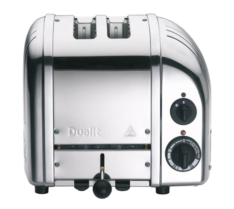 Polierter DUALIT Toaster NEWGEN mit Edelstahl, 2 Scheiben, modernes Design, ideal für knuspriges Toasten.