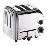 Polierter DUALIT Toaster NEWGEN mit 2 Scheiben, modernes Design und Edelstahl-Optik, zum Toasten von Brotscheiben