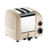 Dualit Toaster NewGen in Creme, 2 Scheiben, mit Edelstahl-Design und Bedienknöpfen, für knuspriges Toasten.
