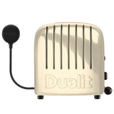 DUALIT Newgen Toaster in Creme, 2-Scheiben, mit Edelstahl-Design und Bedienknöpfen für perfekten Toast