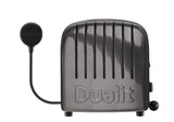 Dualit Toaster Newgen in grauem Metallic, 2 Scheiben, modernes Design, langlebiges Edelstahlgerät für knuspriges Toast.