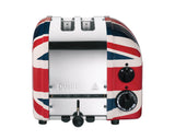 Dualit Toaster Newgen mit Union Jack Design, 2 Scheiben, hochwertiger Toaster für knuspriges Toasten in modernem Stil.