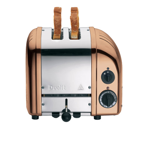 DUALIT Toaster NEWGEN aus Kupfer, 2 Scheiben, moderner Toaster mit Edelstahl-Design für knuspriges Toasten.