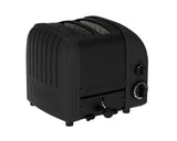 DUALIT Toaster Newgen in Schwarz mit Platz für 2 Brotscheiben, modernes Küchengerät mit Edelstahl-Design