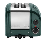 DUALIT Toaster Newgen in Grün, 2 Scheiben, modernes Design, Edelstahl, mit Bedienknöpfen und Toastschlitzen