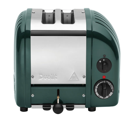 DUALIT Toaster Newgen in Grün, 2 Scheiben, modernes Design, Edelstahl, mit Bedienknöpfen und Toastschlitzen
