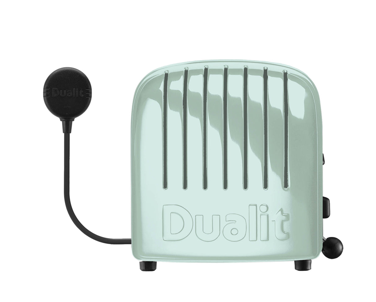 Dualit Toaster Newgen mit Eukalyptus-Design, 2 Scheiben, eleganter Edelstahl-Toaster für knuspriges Toasten.