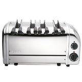 DUALIT Toaster CLASSIC aus Edelstahl, 6 Scheiben, modernes Design, für knuspriges Toasten, hochwertiges Küchengerät