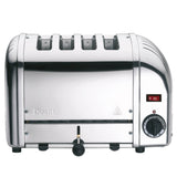 Edelstahl DUALIT Toaster CLASSIC mit 4 Scheiben, modernes Design, langlebig und funktional.