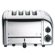 DUALIT Newgen Toaster aus poliertem Edelstahl, 4 Scheiben, moderne Küchenmaschine, für knuspriges Toasten.