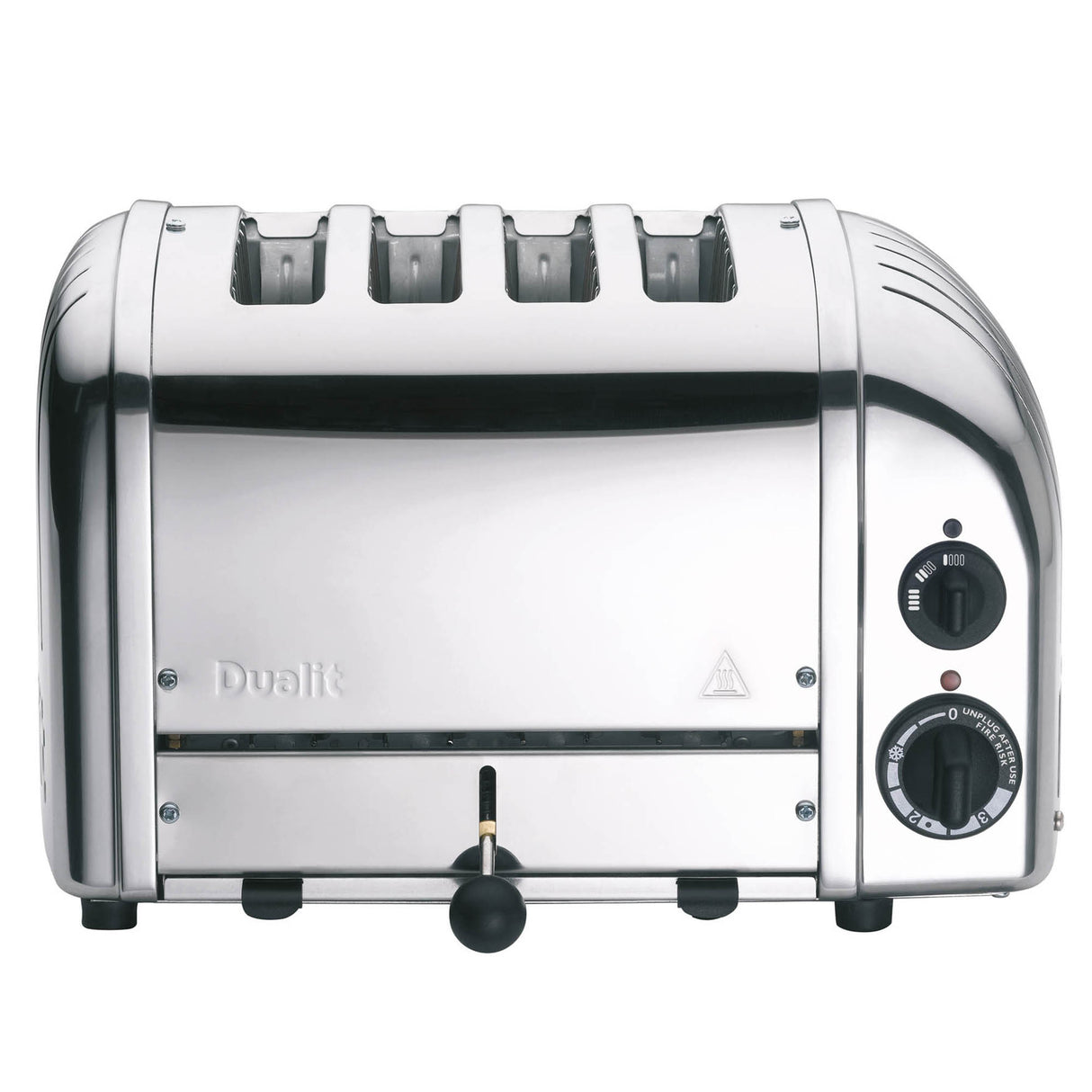 DUALIT Newgen Toaster aus poliertem Edelstahl, 4 Scheiben, moderne Küchenmaschine, für knuspriges Toasten.