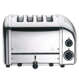DUALIT Newgen Toaster aus poliertem Edelstahl, 4 Scheiben, moderne Küchenmaschine, für knuspriges Toasten.
