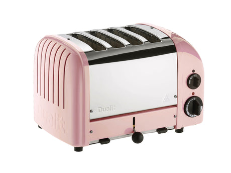 Rosa DUALIT Toaster NEWGEN mit 4 Scheiben, modernes Design, Edelstahl-Optik, für knuspriges Toasten.
