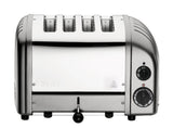 Dualit Toaster Newgen in silber metallic mit Platz für 4 Scheiben, modernes Küchengerät mit langlebigem Design