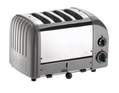 DUALIT Toaster NewGen, silber metallic, 4 Scheiben, modernes Design, Edelstahl, ideal für knuspriges Toasten