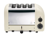 DUALIT Toaster NEWGEN in Cremeweiß, 4 Scheiben, modernes Design mit Edelstahlakzenten, für knuspriges Toasten zu Hause