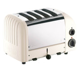 Dualit Toaster NEWGEN in cremeweiß, 4 Scheiben, modernes Design, Edelstahl-Details, für knuspriges Toasten.