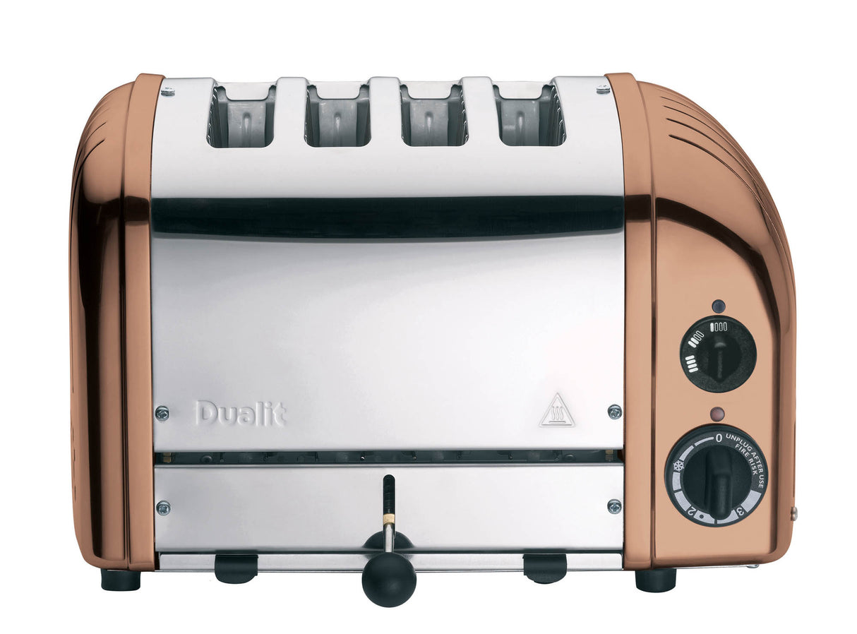 Dualit Toaster Newgen in Kupfer, 4 Scheiben, modernes Design, hochwertiger Toaster für knuspriges Toasten