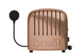 DUALIT Newgen Toaster aus Kupfer, 4 Scheiben, mit modernen Bedienelementen und Toastfunktion.
