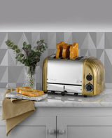 Dualit Toaster Newgen aus Messing, 4 Scheiben, modernes Design, für knuspriges Toasten, hochwertiges Küchengerät