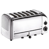 DUALIT Toaster CLASSIC aus Edelstahl, 6 Scheiben, modernes Design, für knuspriges Toasten von mehreren Brotscheiben gleichzeitig