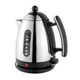 Schwarzer DUALIT Wasserkessel LITE, 1,5 Liter, mit Edelstahlgriff und elegantem Design, für heißes Wasser.