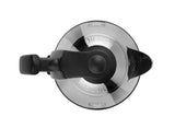 Schwarzer DUALIT Mini-Wasserkocher LITE mit 1-Liter-Fassungsvermögen, kompakt und modern designt.