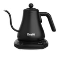 Schwarze DUALIT Handfilterkanne CLASSIC aus Edelstahl mit Filtereinsatz, ideal für frisch gebrühten Kaffee.