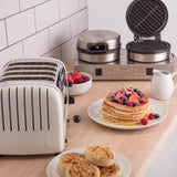 Poliertes DUALIT Kontakt-Toast- und Waffeleisen für Catering, mit antihaftbeschichteten Platten und professioneller Nutzung