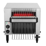 Schwarzer DUALIT Toaster für Gastro, mit Durchlauf, ideal für schnelles Toasten in professionellen Küchen.
