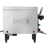 Schwarzer DUALIT Toaster für Gastro, Durchlauf, mit zwei Toastfächern, modernes Küchengerät, hochwertige Verarbeitung