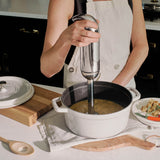 DUALIT Classic Stabmixer mit polierter Edelstahloptik, handliches Küchengerät für Smoothies und Suppen.