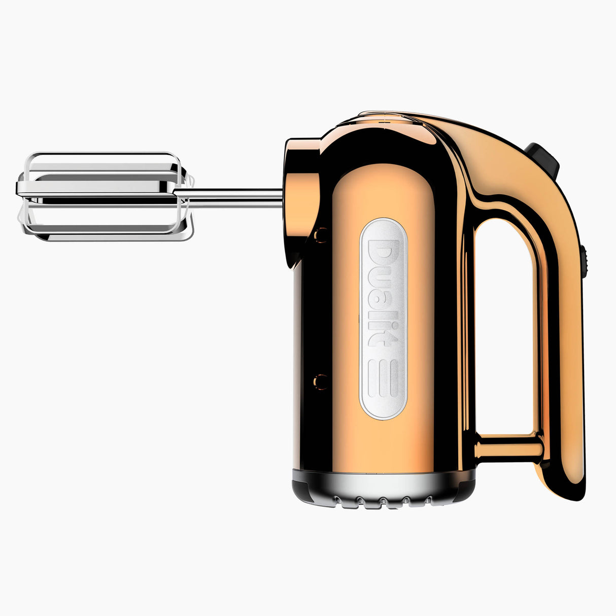 DUALIT Handmixer CLASSIC in Kupfer, mit Edelstahlaufsätzen und ergonomischem Griff, für vielseitiges Mixen und Rühren.