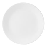 Corelle Winter Frost white dinnerware set featuring elegant plates and bowls with a subtle frosted design.
