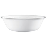 Corelle Mystic Grey dinnerware set featuring white plates with gray graphic patterns, stylish and modern ceramic dishes.