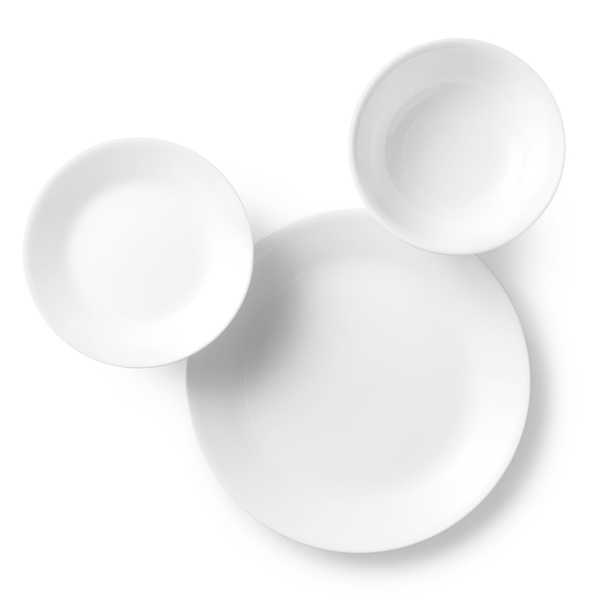 Weiße CORELLE Service mit Winter Frost Dekor, Porzellan Geschirrset für Tafel- und Alltagsgebrauch, elegant und robust