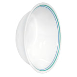 Corelle Country Cottage white dishware set with floral graphic pattern, featuring plates and bowls for casual dining.