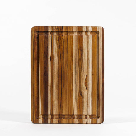 TEAKHAUS Teakholz-Schneidebrett, rechteckig, langlebig und naturbelassen, ideal für die Küche aus hochwertigem Teakholz.