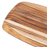 Teakholz-Schneidebrett von TEAKHAUS, rechteckig, elegantes Teakholz für die Küche, gezeigte Oberfläche und Holzmaserung sichtbar