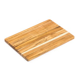 Teakholz-Schneidebrett von TEAKHAUS aus edlem Teakholz, robustes Küchenutensil mit natürlicher Holzmaserung.