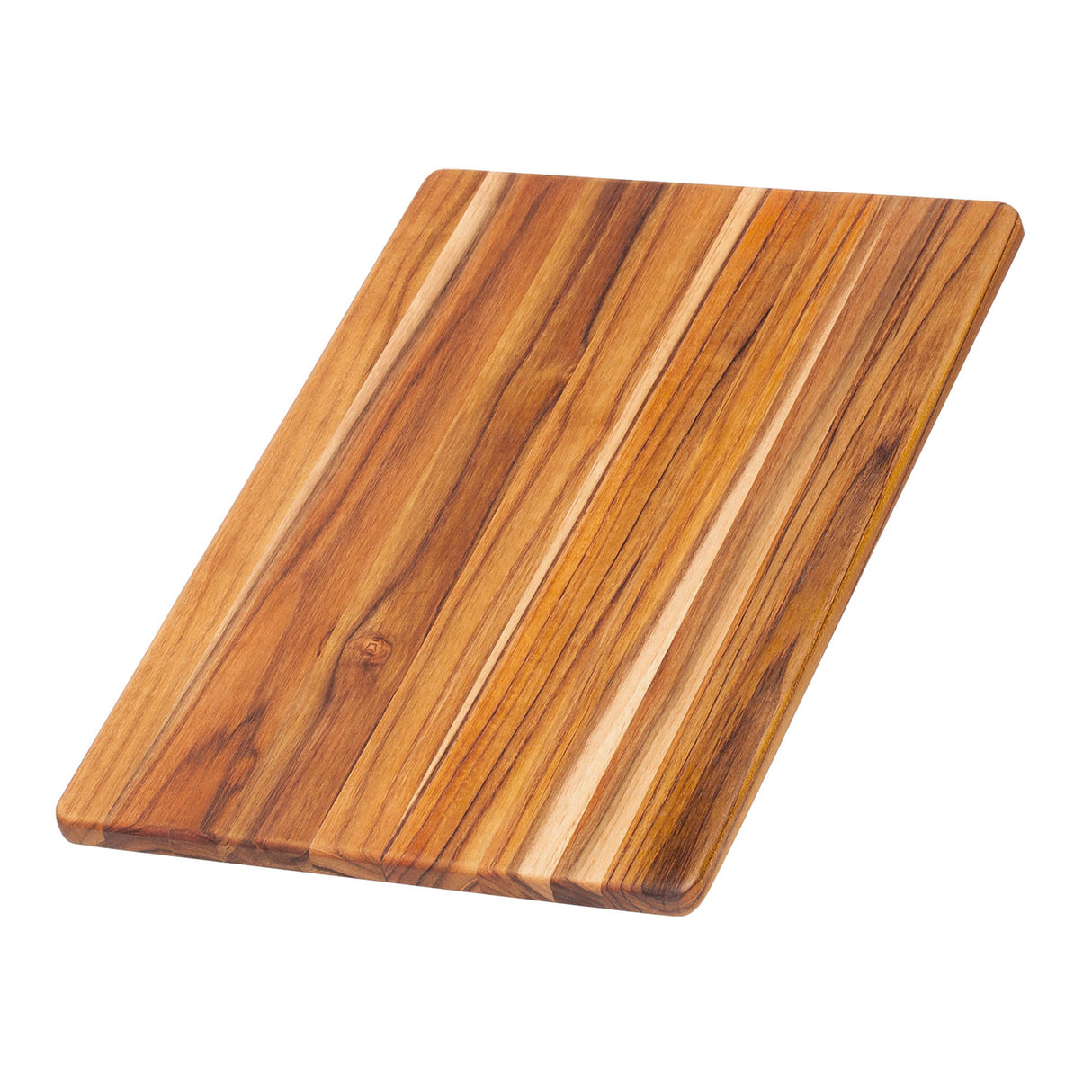 Teakholz-Schneidebrett von TEAKHAUS aus edlem Teakholz, robustes Küchenutensil mit glatter Oberfläche und natürlicher Maserung.