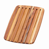 Teakholz-Schneidebrett von TEAKHAUS aus Teakholz, robustes Küchenbrett für Schneidearbeiten, naturbelassenes Design