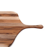 Teakholz-Schneidebrett von TEAKHAUS mit Pizzamuster, aus elegantem Teakholz, ideal zum Schneiden und Servieren.